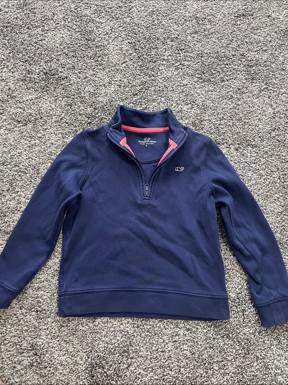 Vineyard Vines Navy Saltwater Quarter-Zip